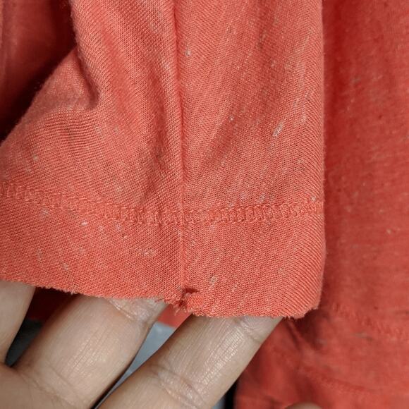 Oversized Coral Boho Peasant Top Free People - Picture 2 of 4